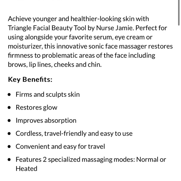 💎NWT Nurse Jamie Triangle Facial Beauty Massage Tool, new in box - Picture 5 of 7